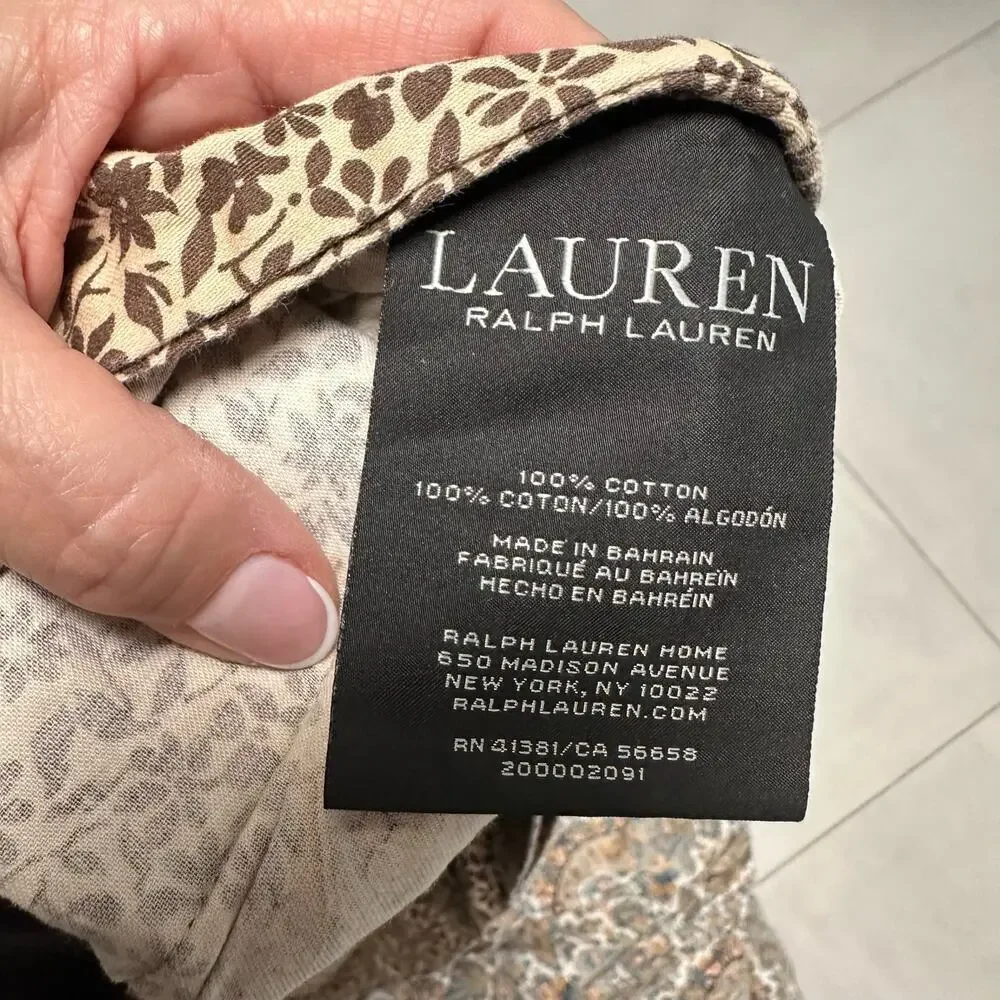 Ralph Lauren Vintage Rylie Paisley Reversible Duvet Cover King